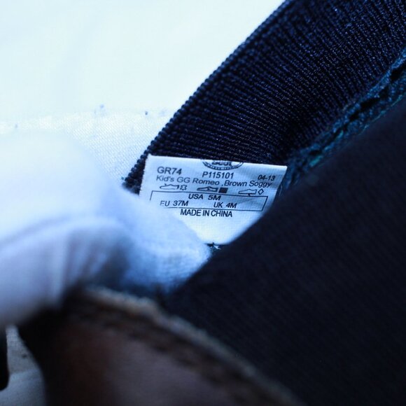 Georgia Romeo Kids Size 5M Brown Leather ROMEO Low Chelsea Pull On Work Boots - Picture 10 of 16